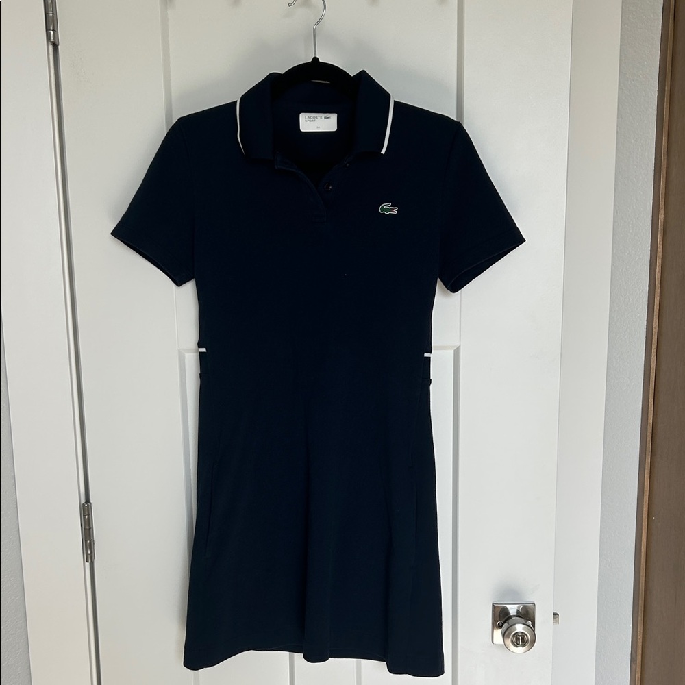 Lacoste Women's Dark Blue Polo Dress